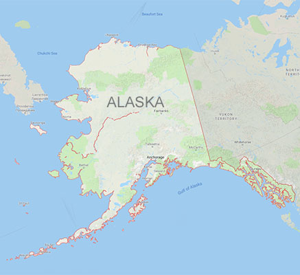 Alaska state map