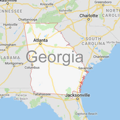 State map of Georgia