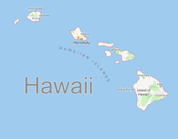 Hawaii state map