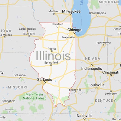 Illinois state map