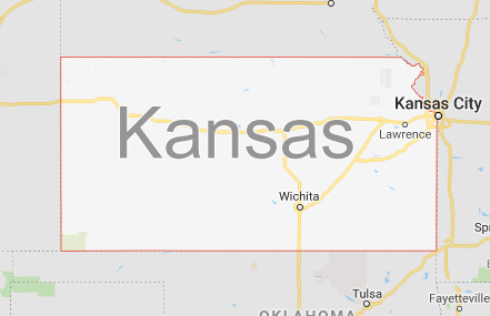 Kansas state map